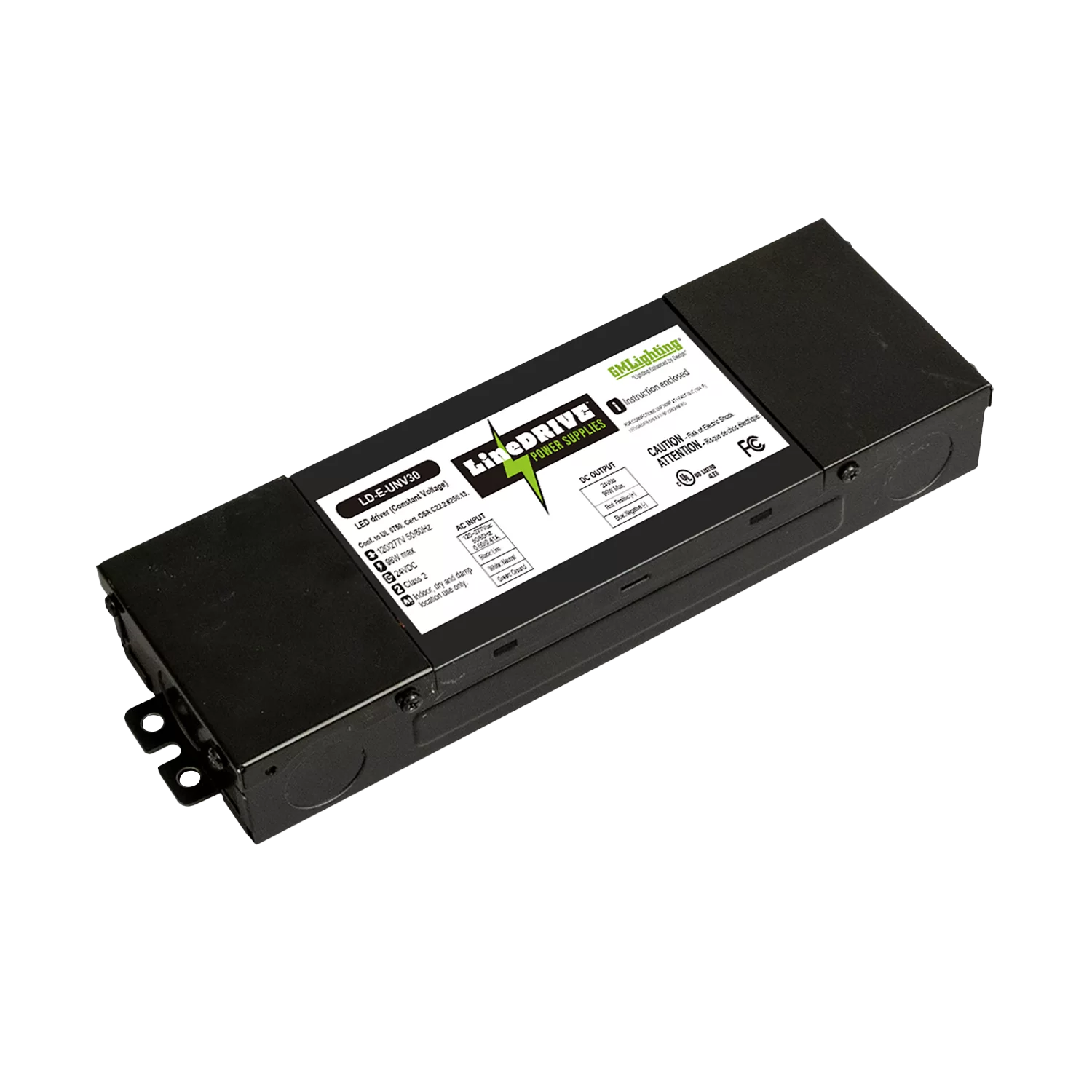 LineDRIVE 12VDC/24VDC Electronic LED Non Dimmable Power Supplies